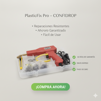 PlasticFix Pro soldador plastico l Repara plásticos rotos en minutos y evita gastar una fortuna en reemplazos.