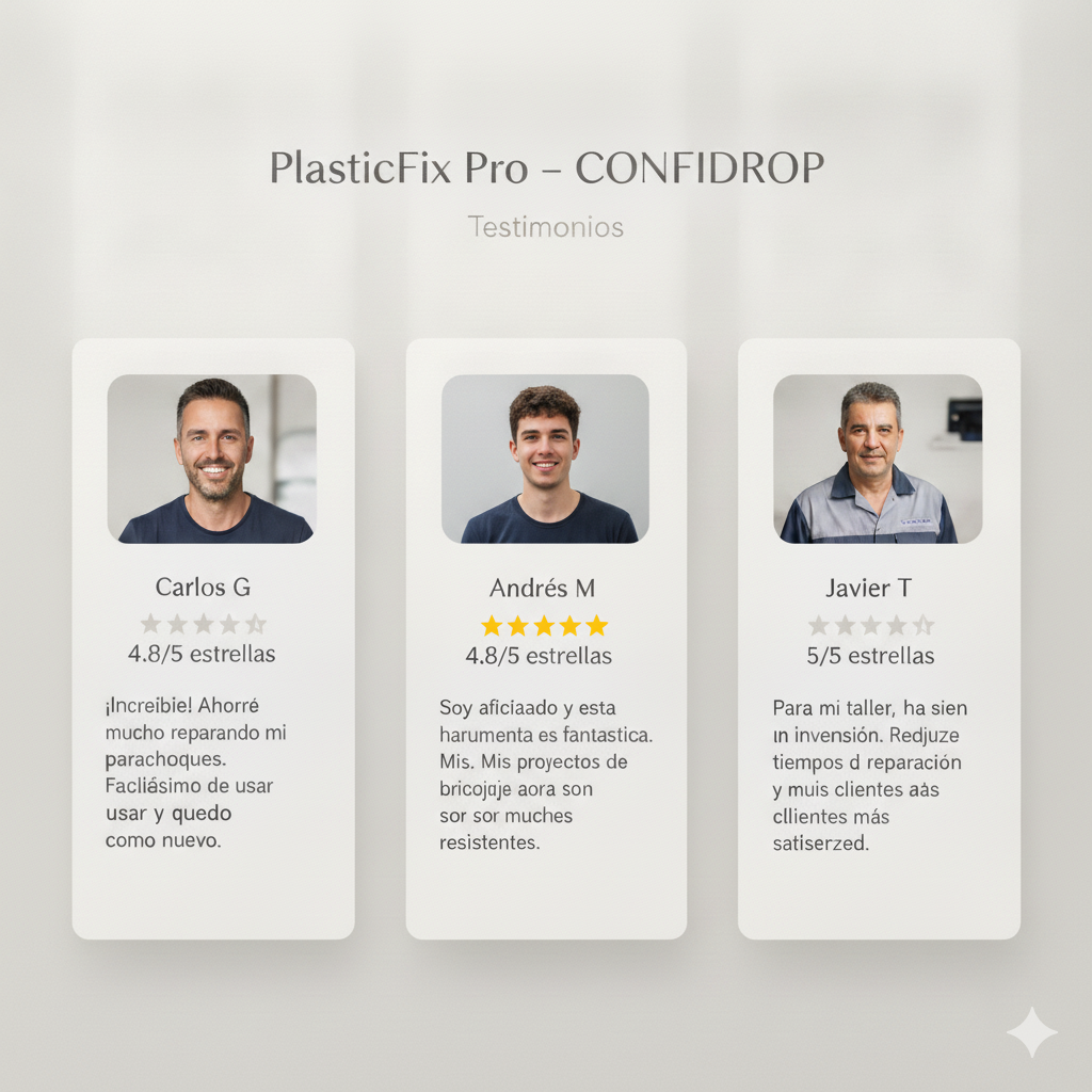 PlasticFix Pro soldador plastico l Repara plásticos rotos en minutos