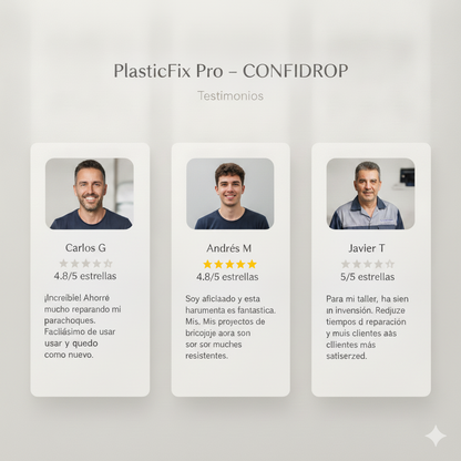 PlasticFix Pro soldador plastico l Repara plásticos rotos en minutos