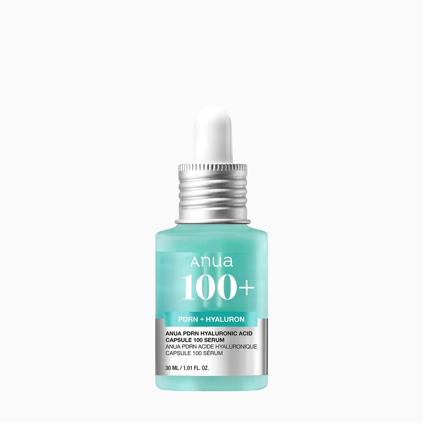 Frasco y caja de Anua PDRN Hyaluronic Acid Capsule 100 Serum 30 ml
