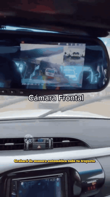 Demostración de la vista de cámara frontal